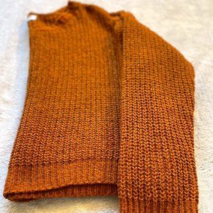 Burnt orange cropped sweatshirt
